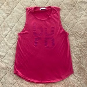 Burn Boot Camp pink tank